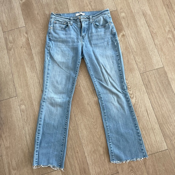 midrise levi’s bootcut 515 light wash denim size 8 - Picture 2 of 3